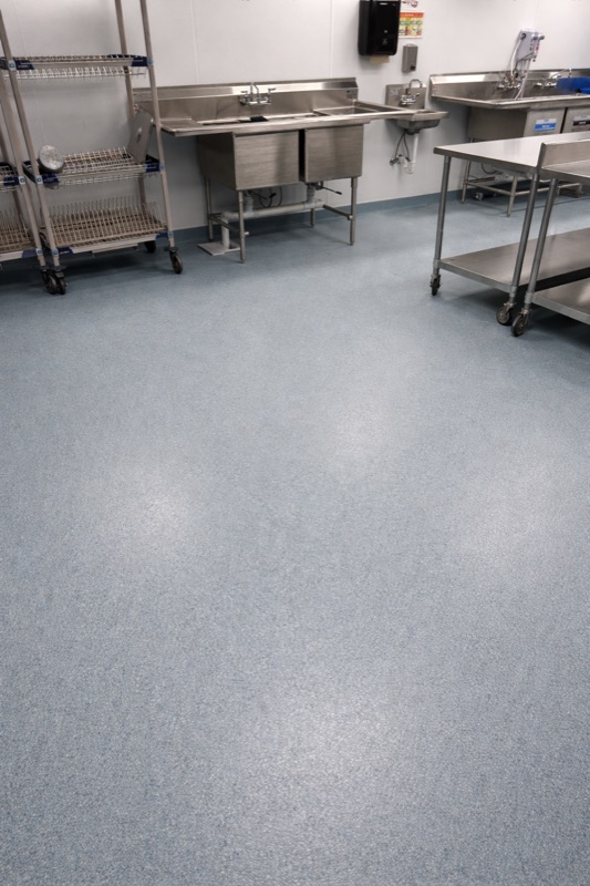 School kitchen epoxy flooring in Orlando