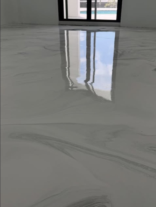 Metallic epoxy floor - Epoxy Creations Instagram