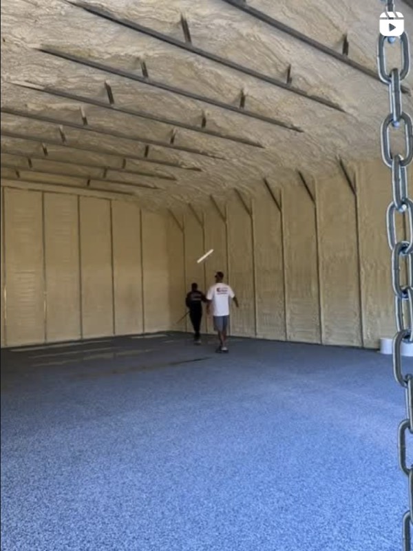 Commercial flake floor installation - Epoxy Creations Instagram