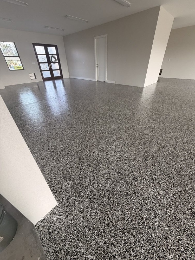 Professional epoxy floor installation process